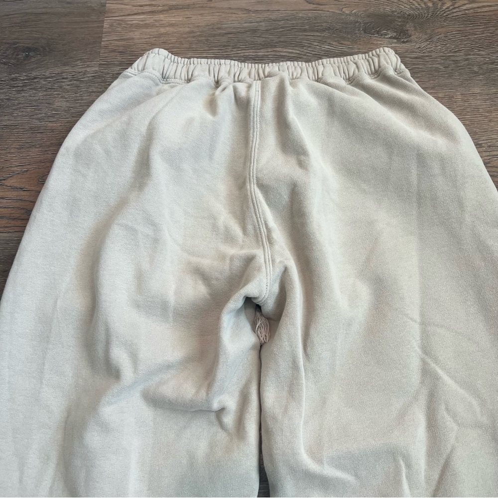 Abercrombie & Fitch Cream Sweatpants Size Small Joggers Hampton Sport Club - Picture 6 of 10